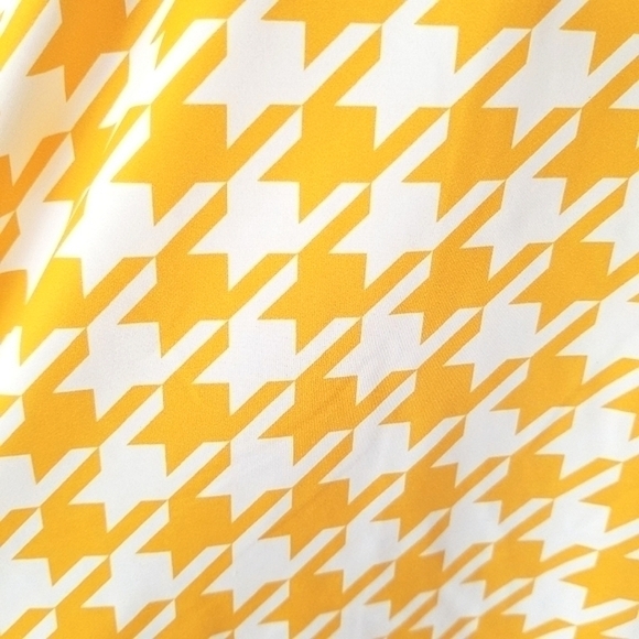 New Roatan Swimsuit Yellow Houndstooth Check Size Small NWT - Picture 6 of 8
